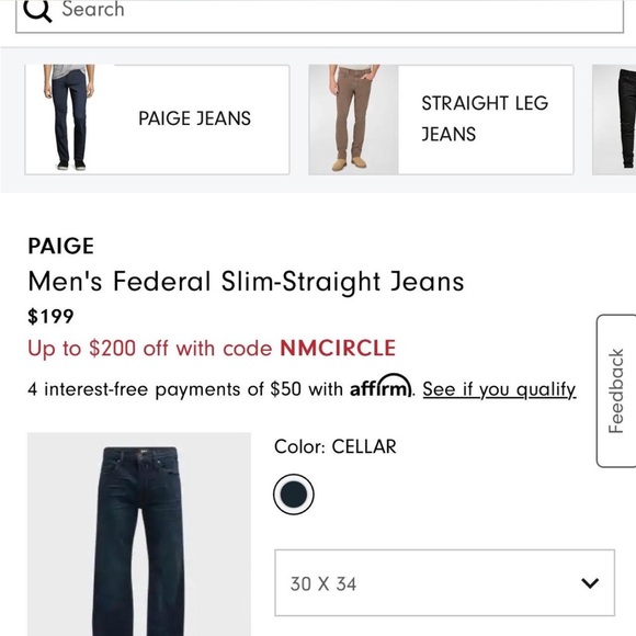 Paige Federal Slim Straight (30/32) - Picture 7 of 8